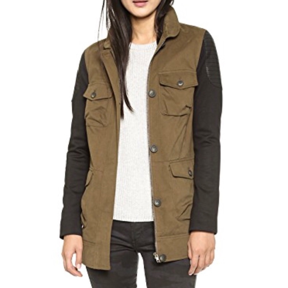 James Jeans Ponte Sleeve Utility Jacket